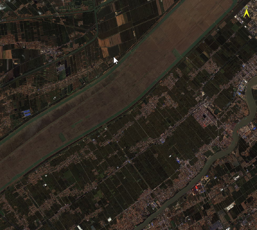 high resolution multi spectral image, fused by traditional non-deep-learning based pansharpening algorithms