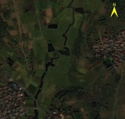 An example of remote sensing images containing many similar non-local regions