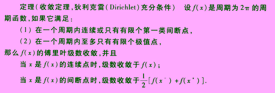 Dirichlet Conditions